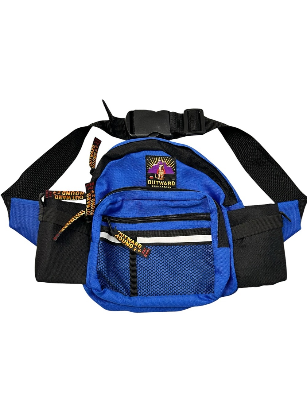 Outward Hound Blue and Black Waist Fanny Petcare Pack‎